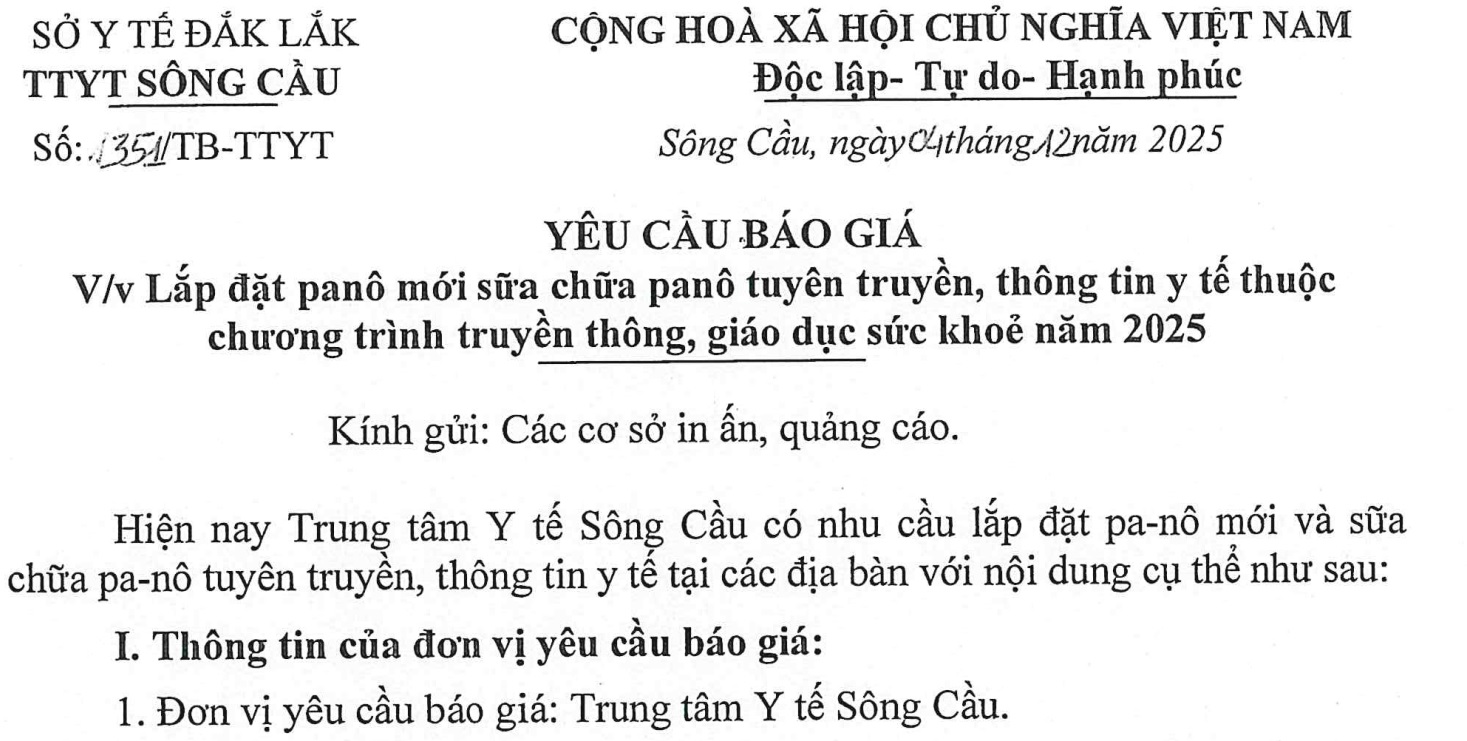 YCBG lắp đặt, sữa chữa Pano tuyên truyền, thông tin y tế thuộc chương trình truyền thông, giáo dục s